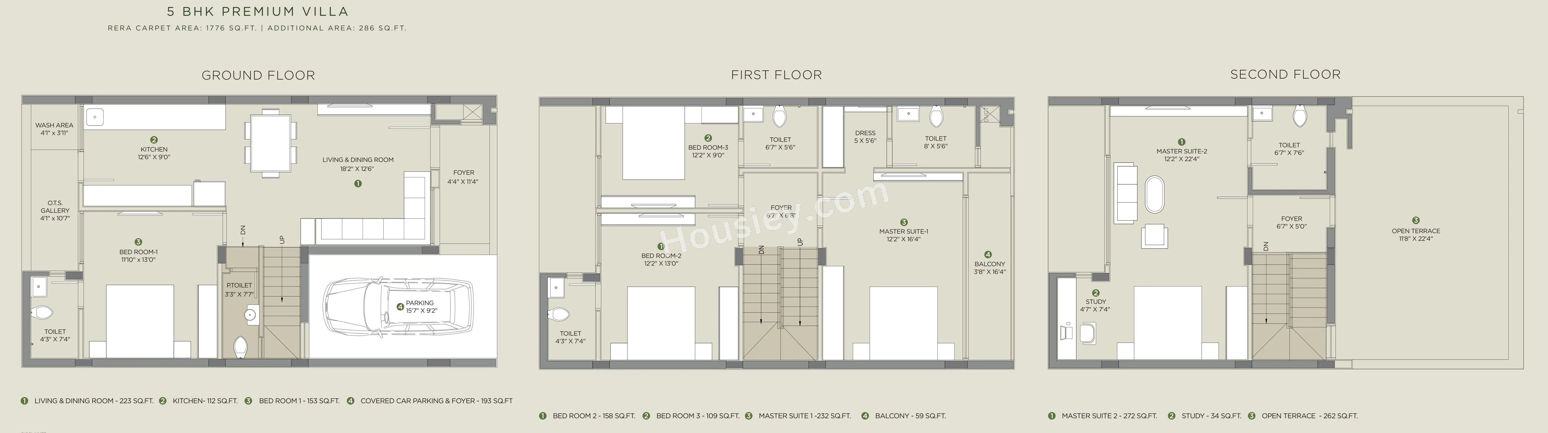 Arvind Forest Trails Unit plan - 1776 sq.ft.